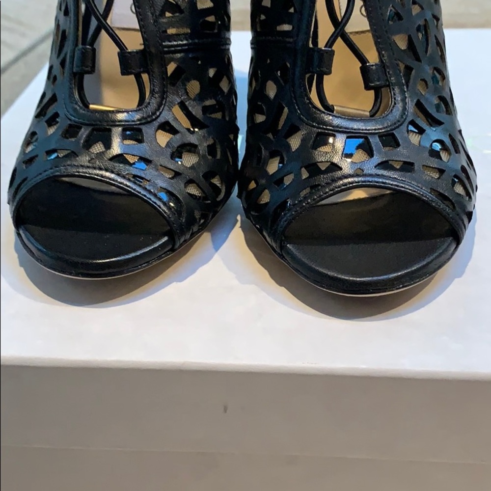 Jimmy Choo NWT Laser Cut Peep Toe Bootie 38 - Picture 5 of 13
